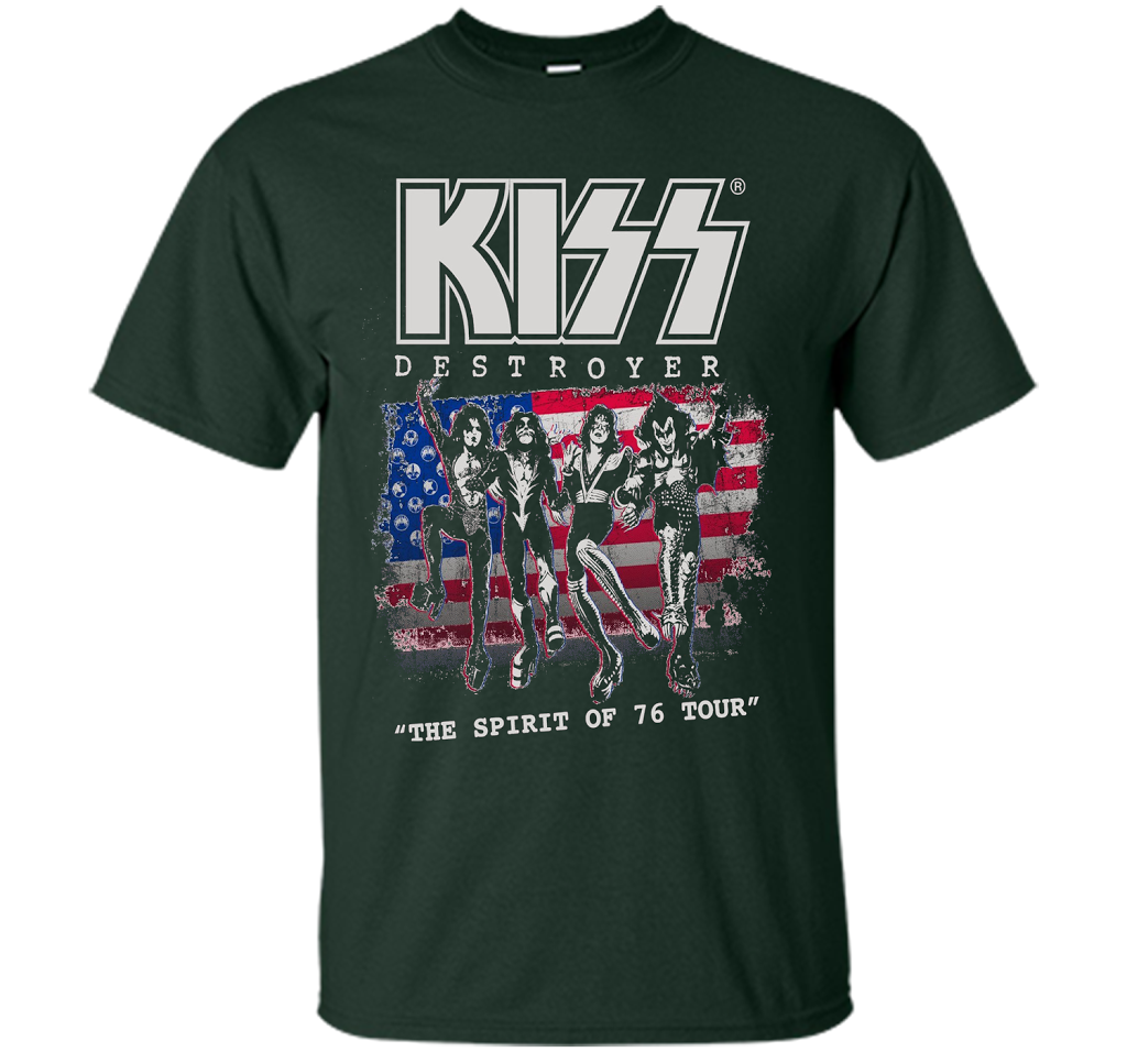Kiss Destroyer The Spirit Of 76 T-shirt Forest Green