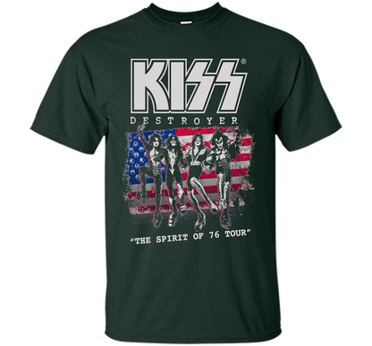 Kiss Destroyer The Spirit Of 76 T-shirt Forest Green