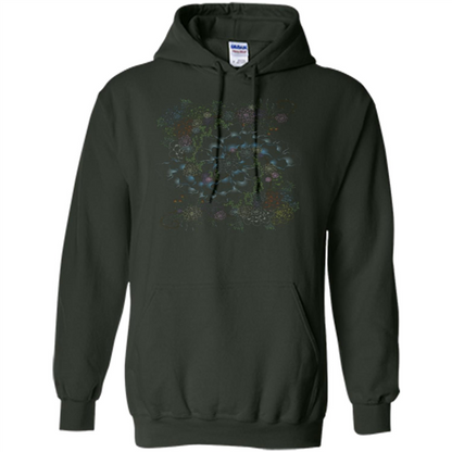 Succulent Swirl T-shirt Forest Green
