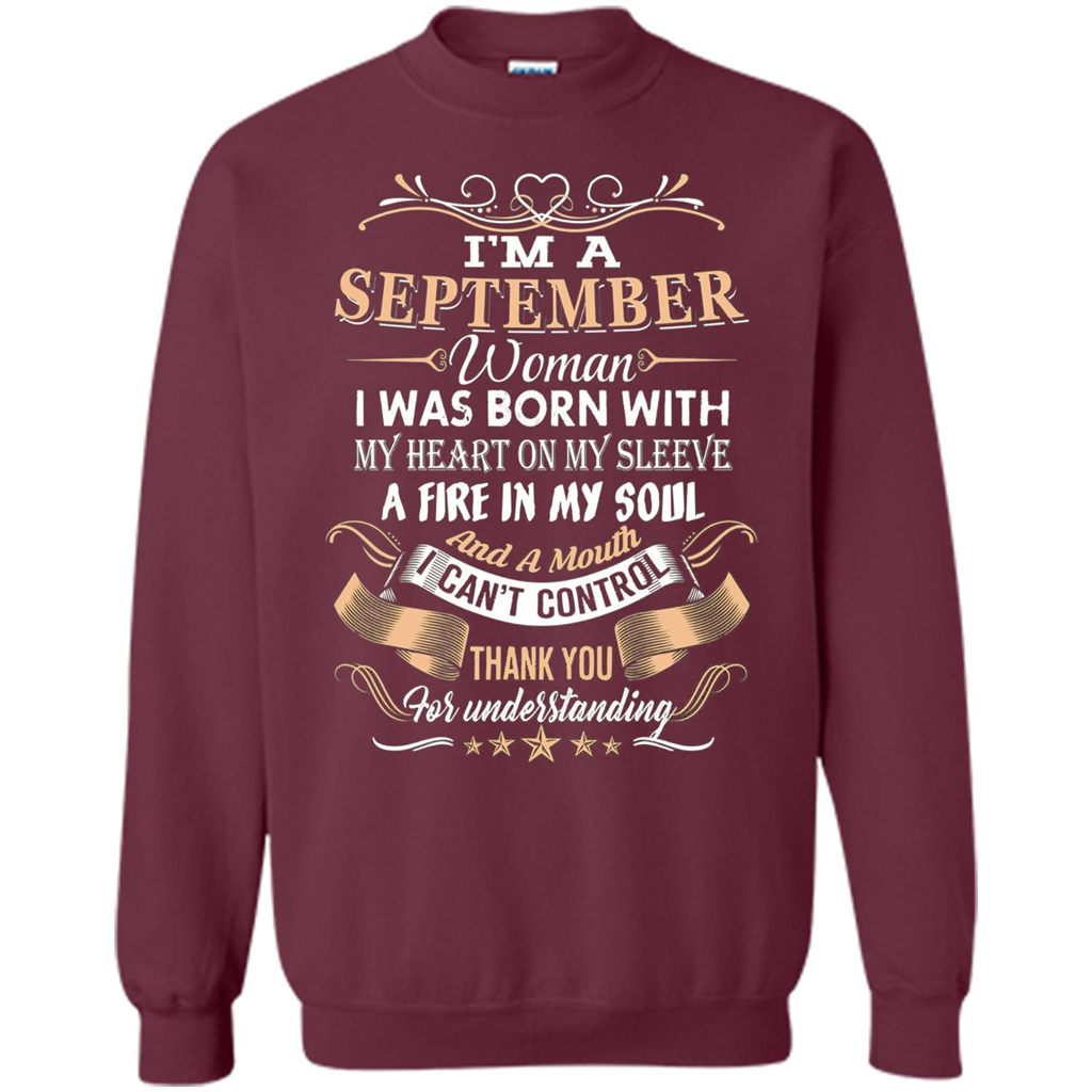 I'm A September Woman T-shirt Maroon