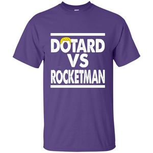 Funny American President T-shirt Dotard Vs Rocketman T-shirt