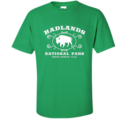 Whereables: Badlands National Park T-Shirt cool shirt Irish Green