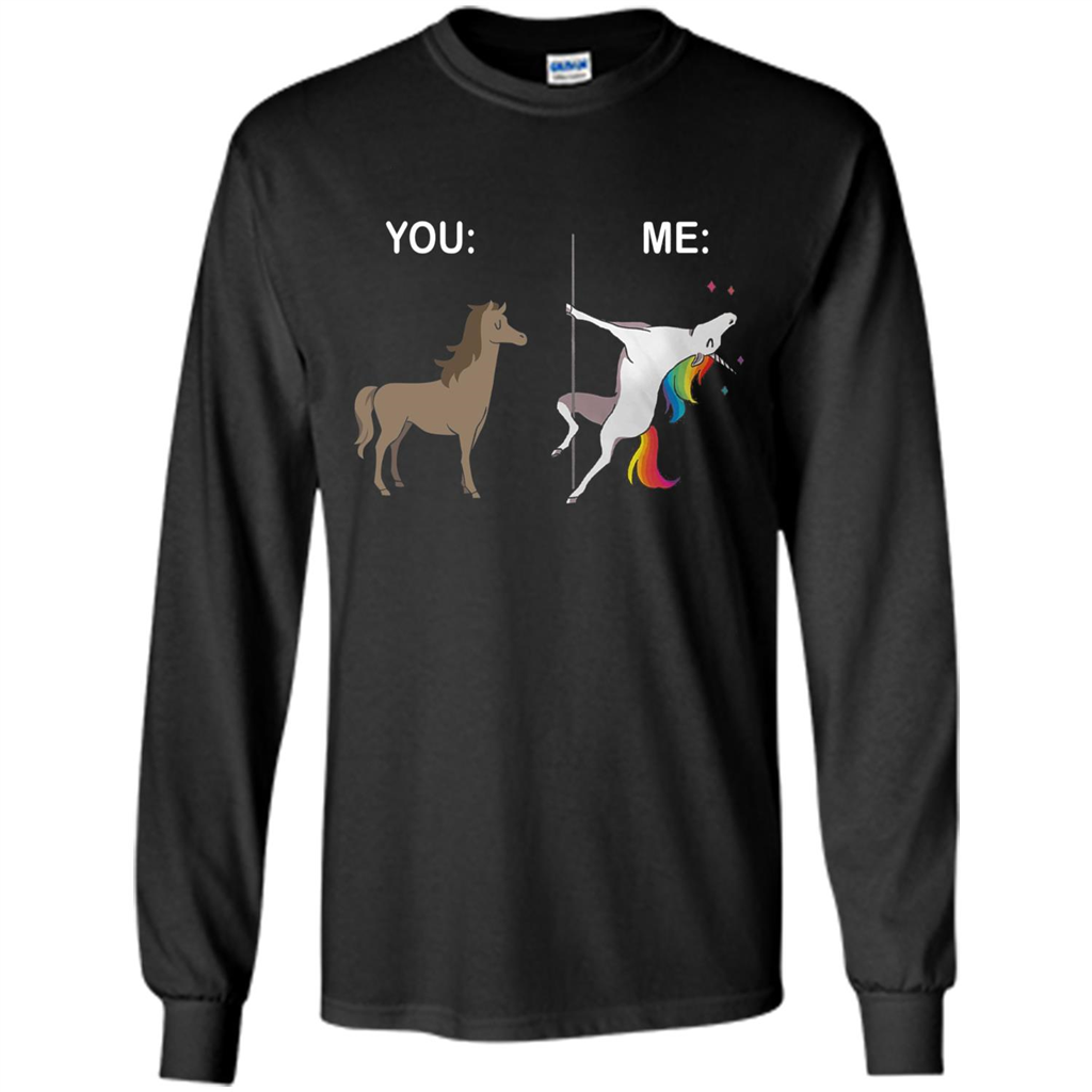 Cute Unicorn You And Me T-shirt Black