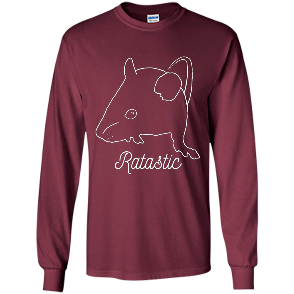 Cute Rat Owners T-shirt Ratastic Maroon