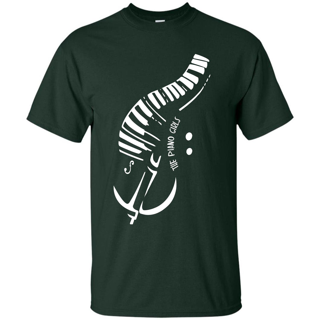Piano Lover T-shirt The Piano Girls Forest Green
