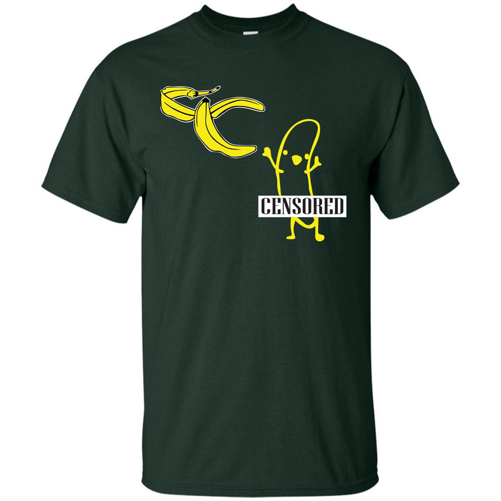 Banana T-shirt Censored T-shirt Forest Green