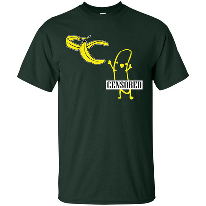 Banana T-shirt Censored T-shirt Forest Green