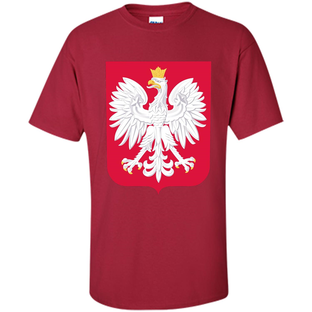 Polish Eagle T-shirt Polska Poland T-shirt Cardinal