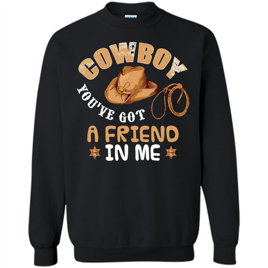 Cowboy You've Got a Friend in Me T-shirt Black