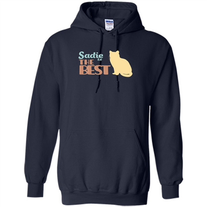Cat Lover T-shirt, Sadie Is The Best T-shirt Navy