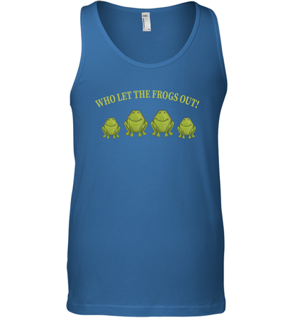 Who Let The Frogs Out Shirt Tank Top Tank Top Royal