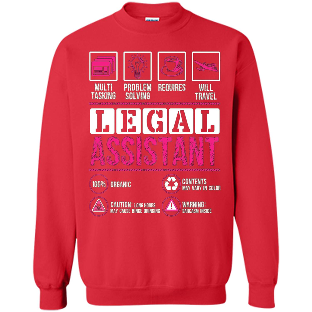 Legal Assistant T-shirt Funny Legal Assistant T-shirt Red