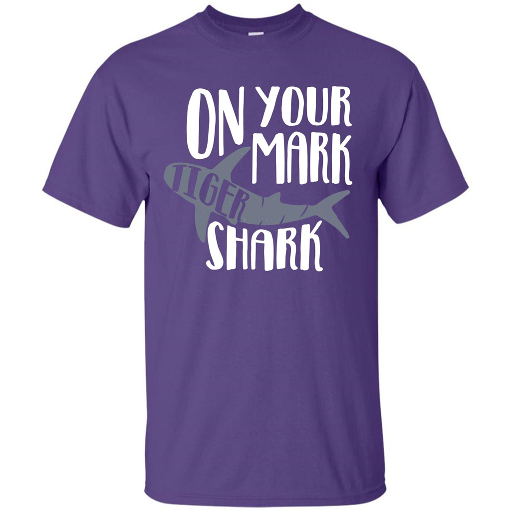 Tiger Shark T-shirt On Your Mark Tiger Shark T-shirt Purple