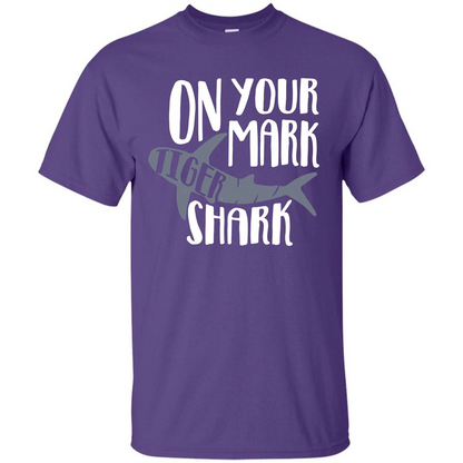 Tiger Shark T-shirt On Your Mark Tiger Shark T-shirt Purple