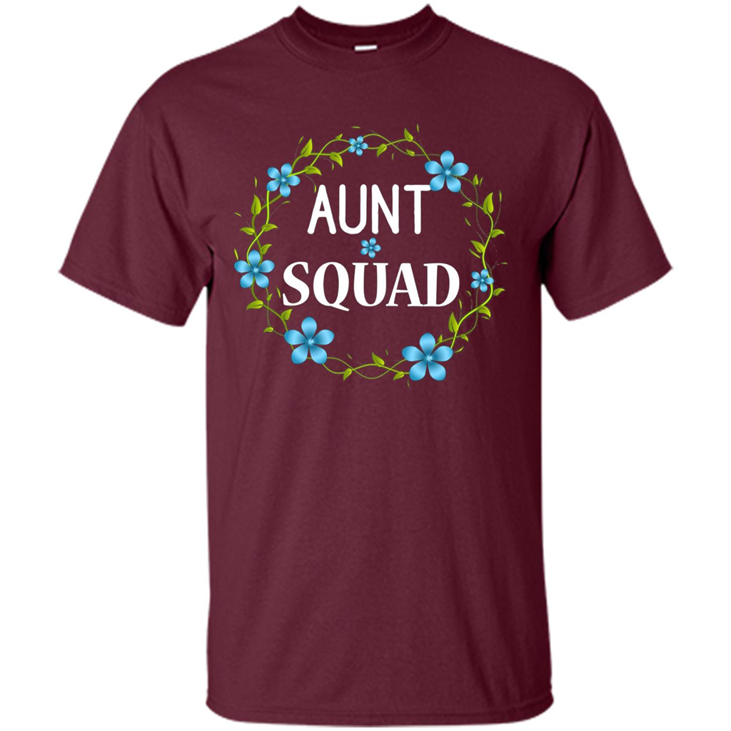 Aunt Squad T-shirt Maroon