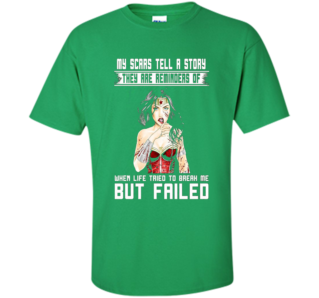 Women's My Scars Tell A Story They Are A Reminder Shirt cool shirt Irish Green