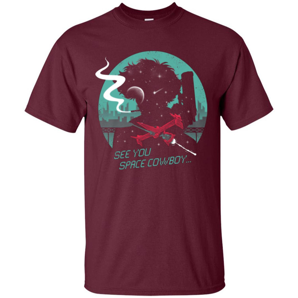 Space Cowboy T-shirt See You Space Cowboy Maroon