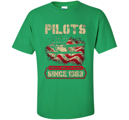 Pilots Looking Down On People Since 1903 T-shirt Irish Green