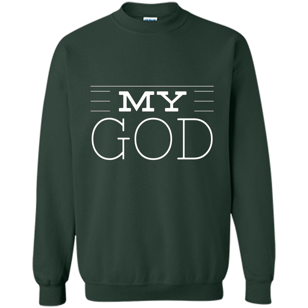 Christian T-shirt My God Forest Green