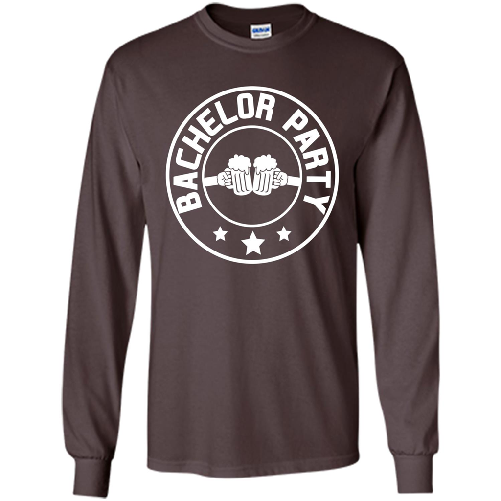 Men's Bachelor Party Cheers T-shirt Dark Chocolate