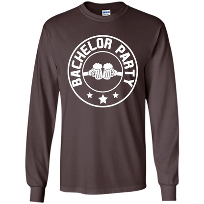Men's Bachelor Party Cheers T-shirt Dark Chocolate