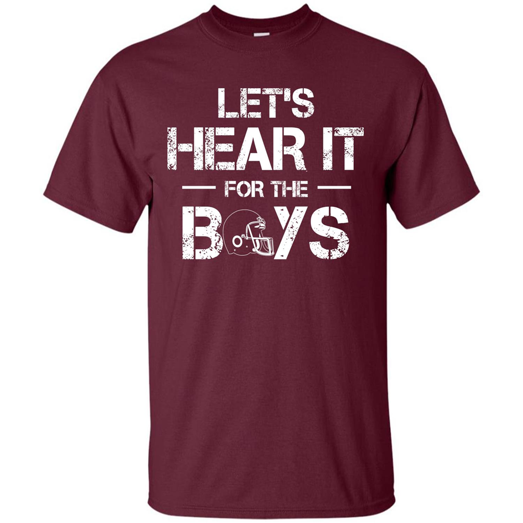Football T-shirt Let's Hear It For The Boys Maroon