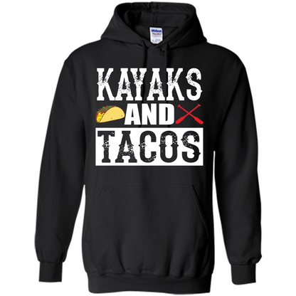 Funny Taco T-shirt Kayaks and Tacos Black
