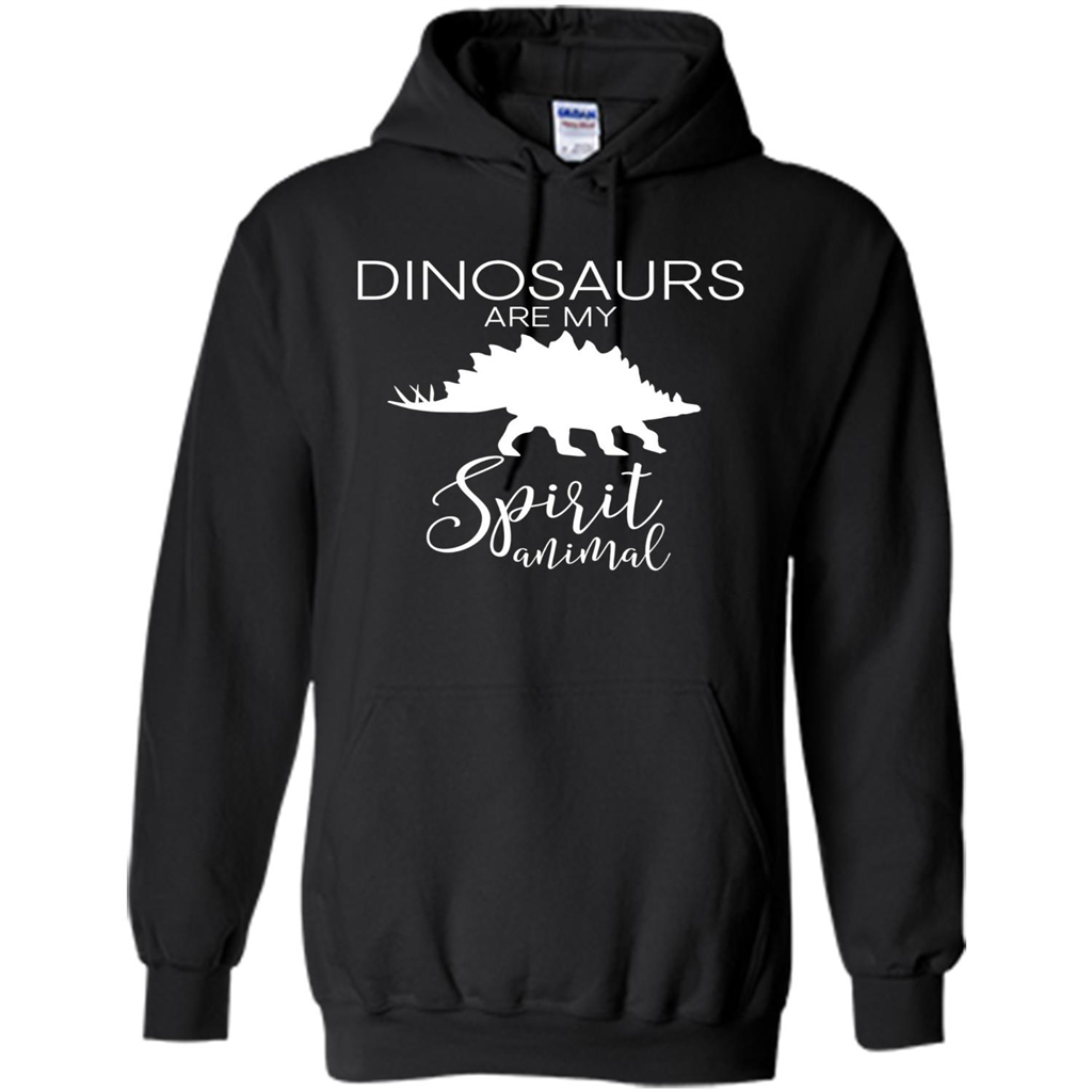 Dinosaur T-Shirt Dinosaurs Are My Spirit Animal Black
