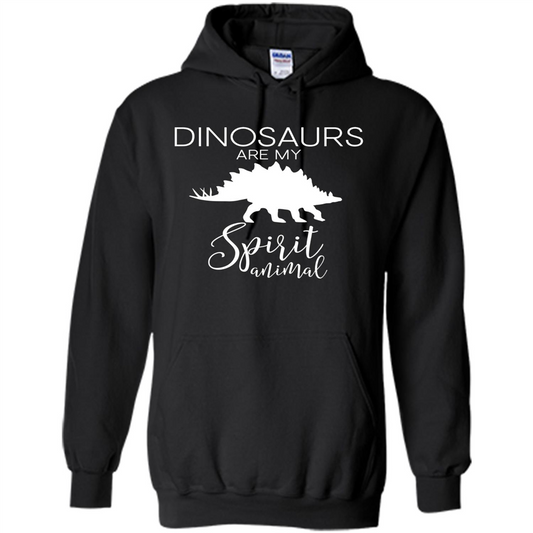 Dinosaur T-Shirt Dinosaurs Are My Spirit Animal Black