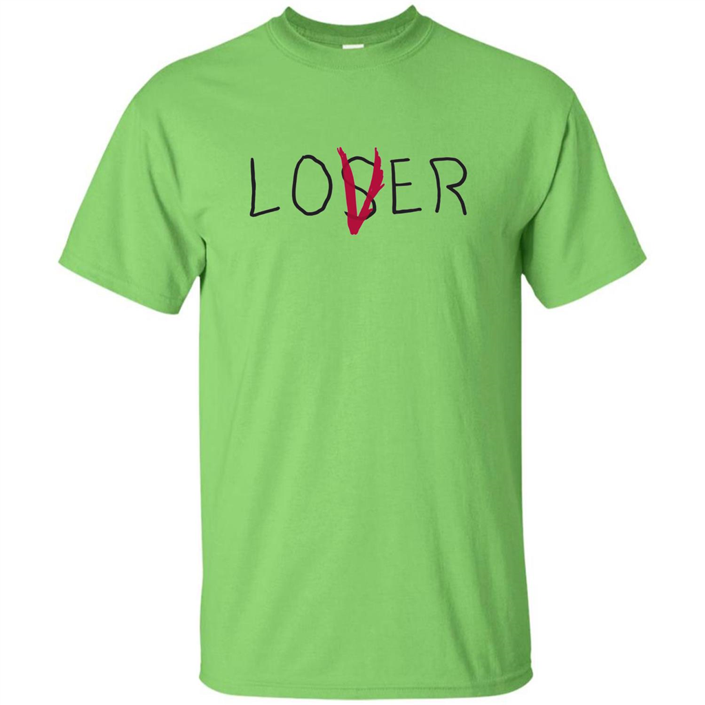 Motivational T-shirt Loser Lover T-shirt Lime