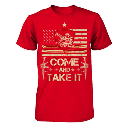 Come And Take It T-shirt Next Level - Unisex Fitted Tee Red
