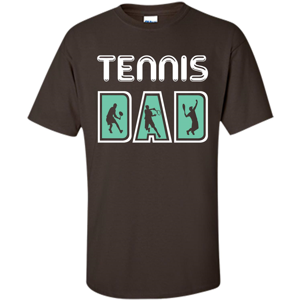 Tennis Lover T-shirt Tennis Dad Dark Chocolate