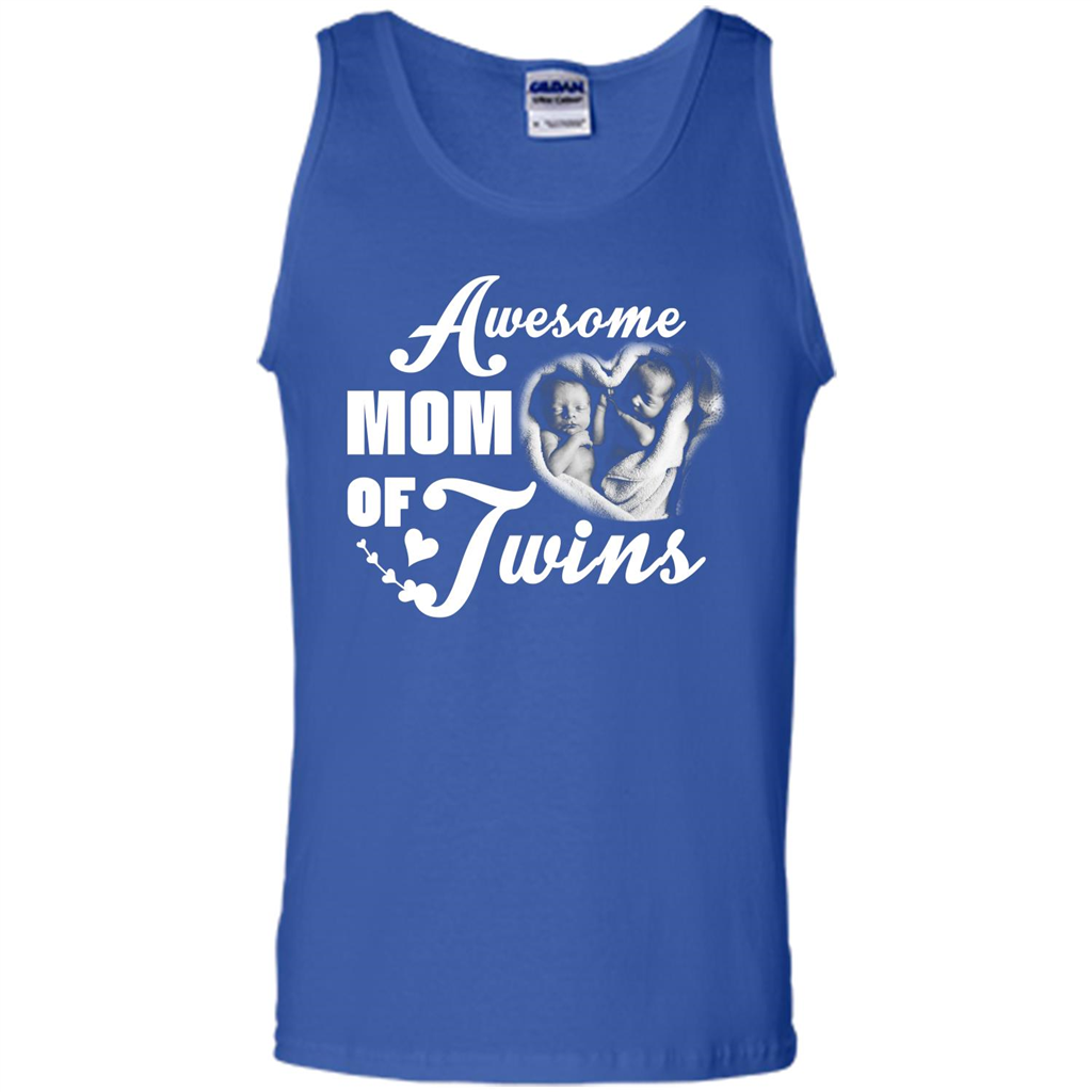 Mommy T-shirt Awesome Mom Of Twins Royal