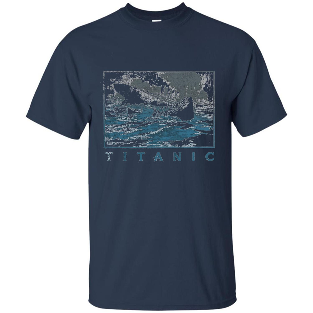Titanic April 1912 T-Shirt Atlantic Ocean Navy