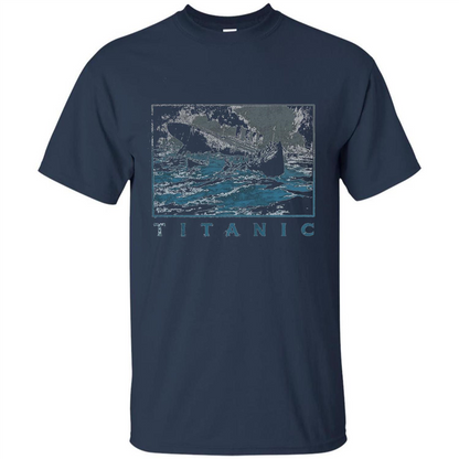 Titanic April 1912 T-Shirt Atlantic Ocean Navy
