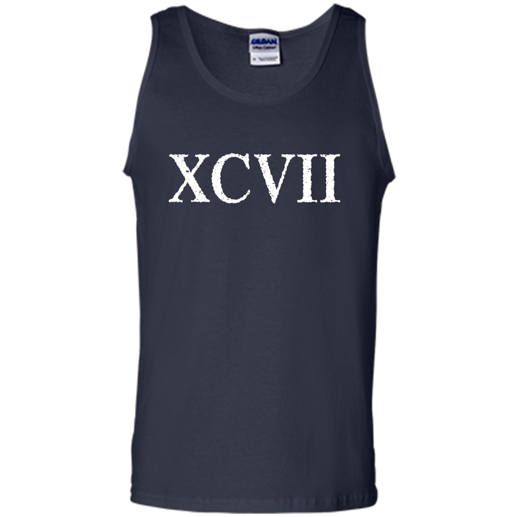 Roman Numeral 97 XCVII T-shirt Navy