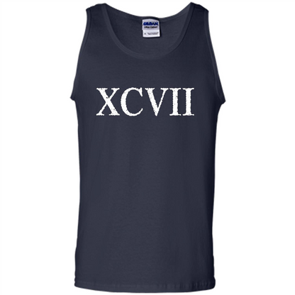 Roman Numeral 97 XCVII T-shirt Navy