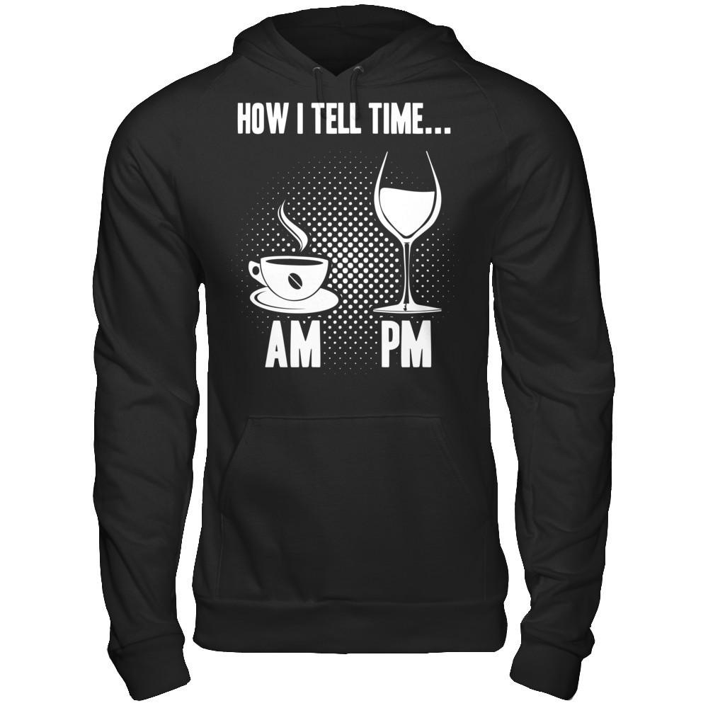How I Tell The Time T-shirt Gildan - Pullover Hoodie Black