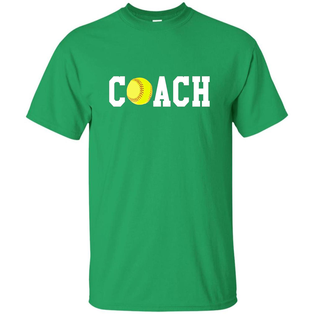 Softball Coach Gift T-shirt Irish Green