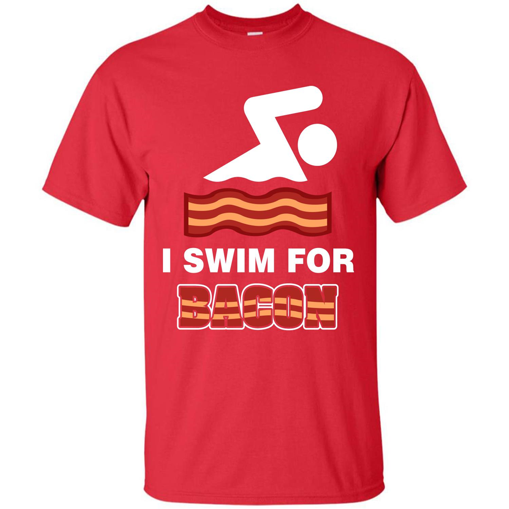 Bacon T-shirt I Swim For Bacon T-shirt Red