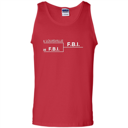 Louisville vs FBI Bracket T-shirt Red