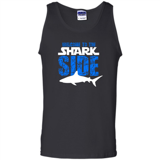 Welcome To The Shark Side T-Shirt Funny Shark T-Shirt Black