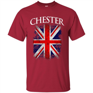 Chester England British Flag T-shirt