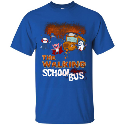 Halloween T-shirt The Walking School Bus T-shirt Royal