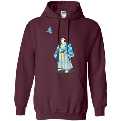 Samurai Serenity tshirt Maroon