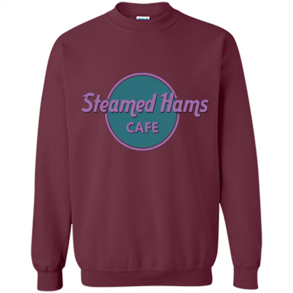 Steamed Hams Cafe T-shirt Maroon