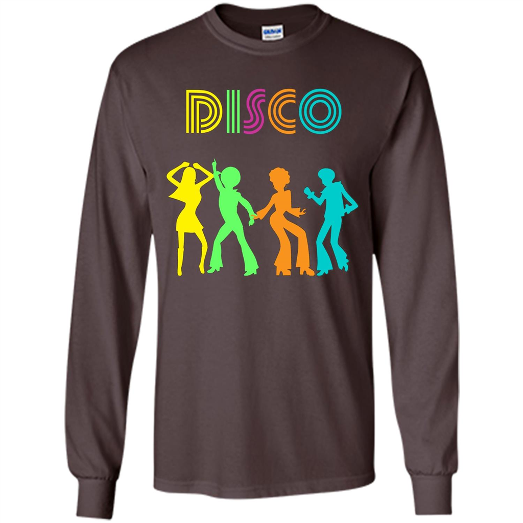 Disco Dancers Dancing Design T-shirt Dark Chocolate