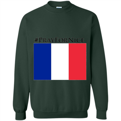Pray For Nice T-shirt Forest Green