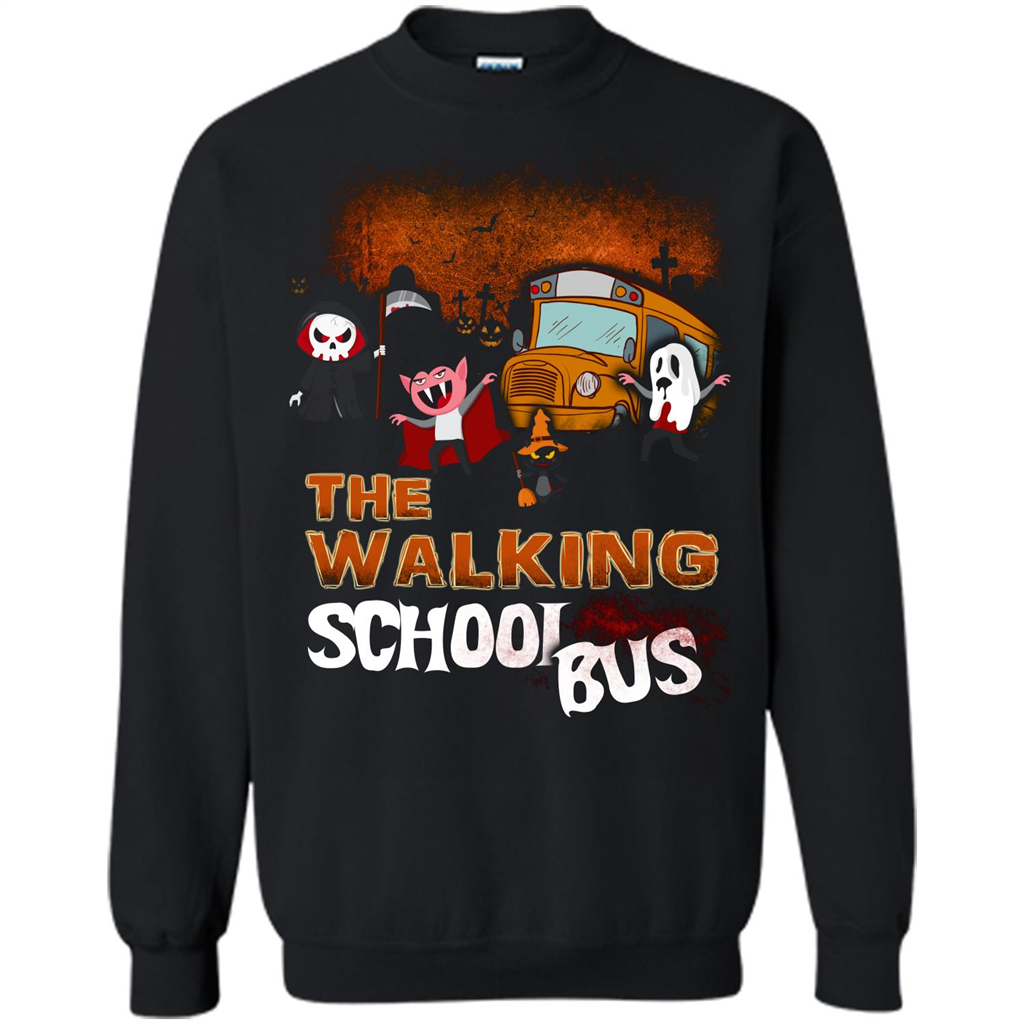 Halloween T-shirt The Walking School Bus T-shirt Black