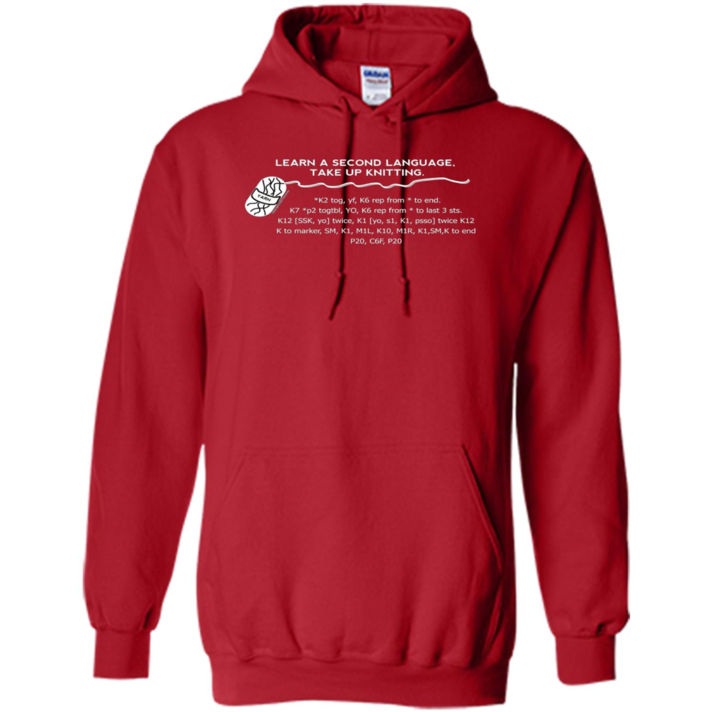 Funny Knitting T-shirt Knitting Gift Shirt Red